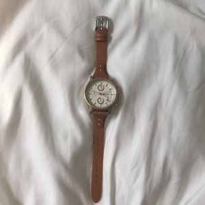 Women’s leather fossil watch